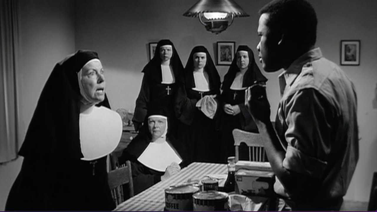 野のユリ (1963) エンデイング・シーン シドニー・ポワチエ - YouTube