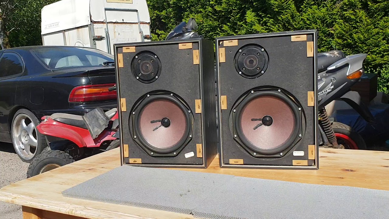 Philips 22rh453 retro speakers high output outdoor test! - YouTube