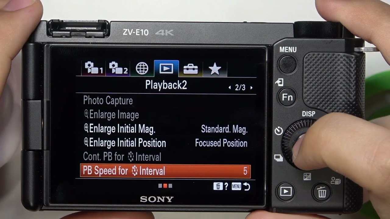 SONY ZV-E10 – How to Change Playback Speed for Interval - YouTube
