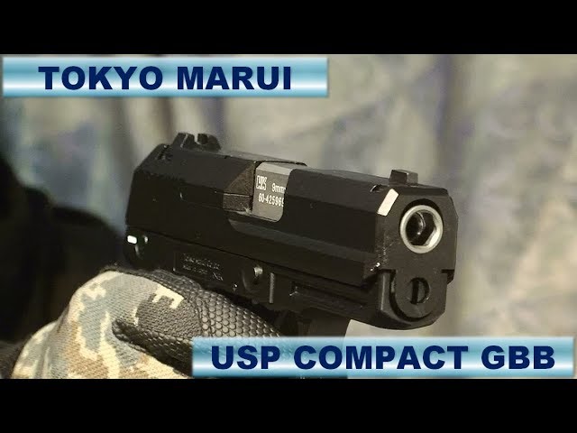 TOKYO MARUI USP COMPACT ガスブロ レビュー＆実射 - YouTube