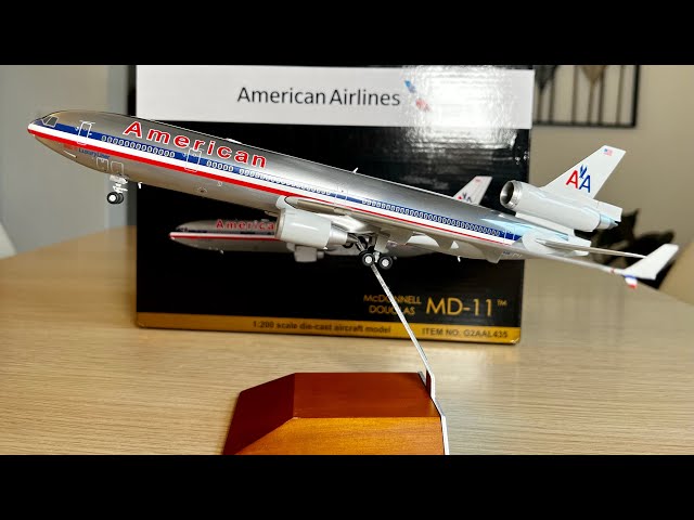 UNBOXING and REVIEW!! Gemini Jets 1:200 American md-11 reg. N1764B