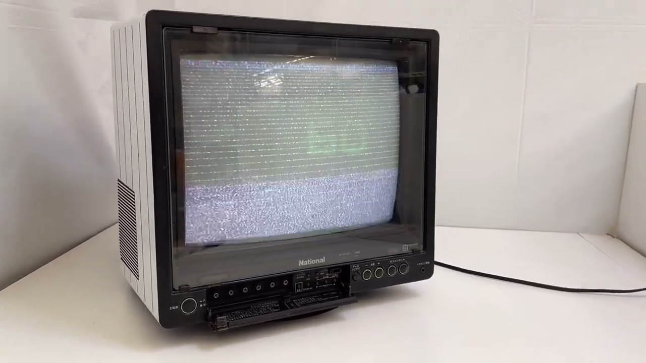 ヤフオク動作確認◇ナショナル IC・トランジスタ式 カラーテレビ 阪神