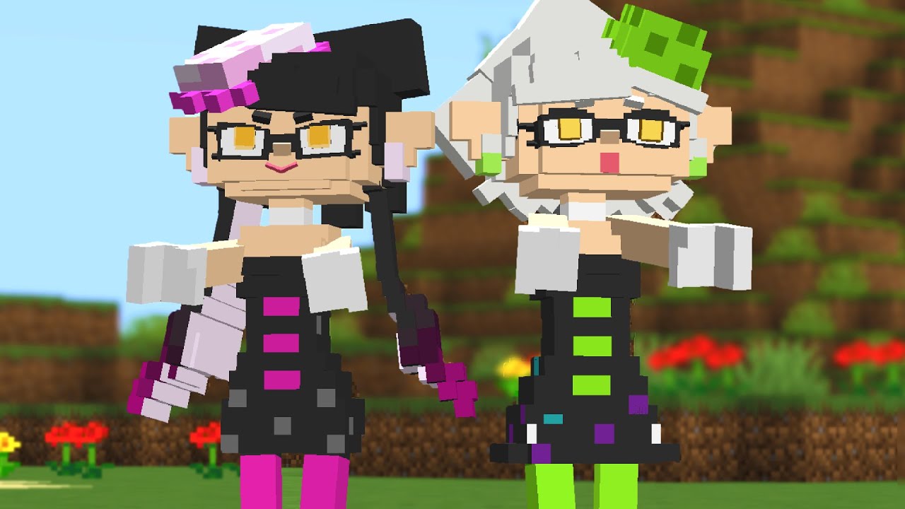 I remade every mob into Splatoon in minecraft - YouTube