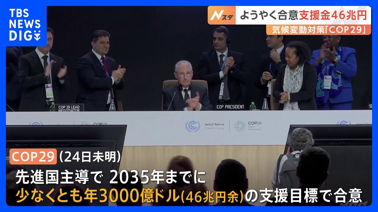インド「課題の重大さに対処できない」 COP29、途上国へ年46兆円の支援