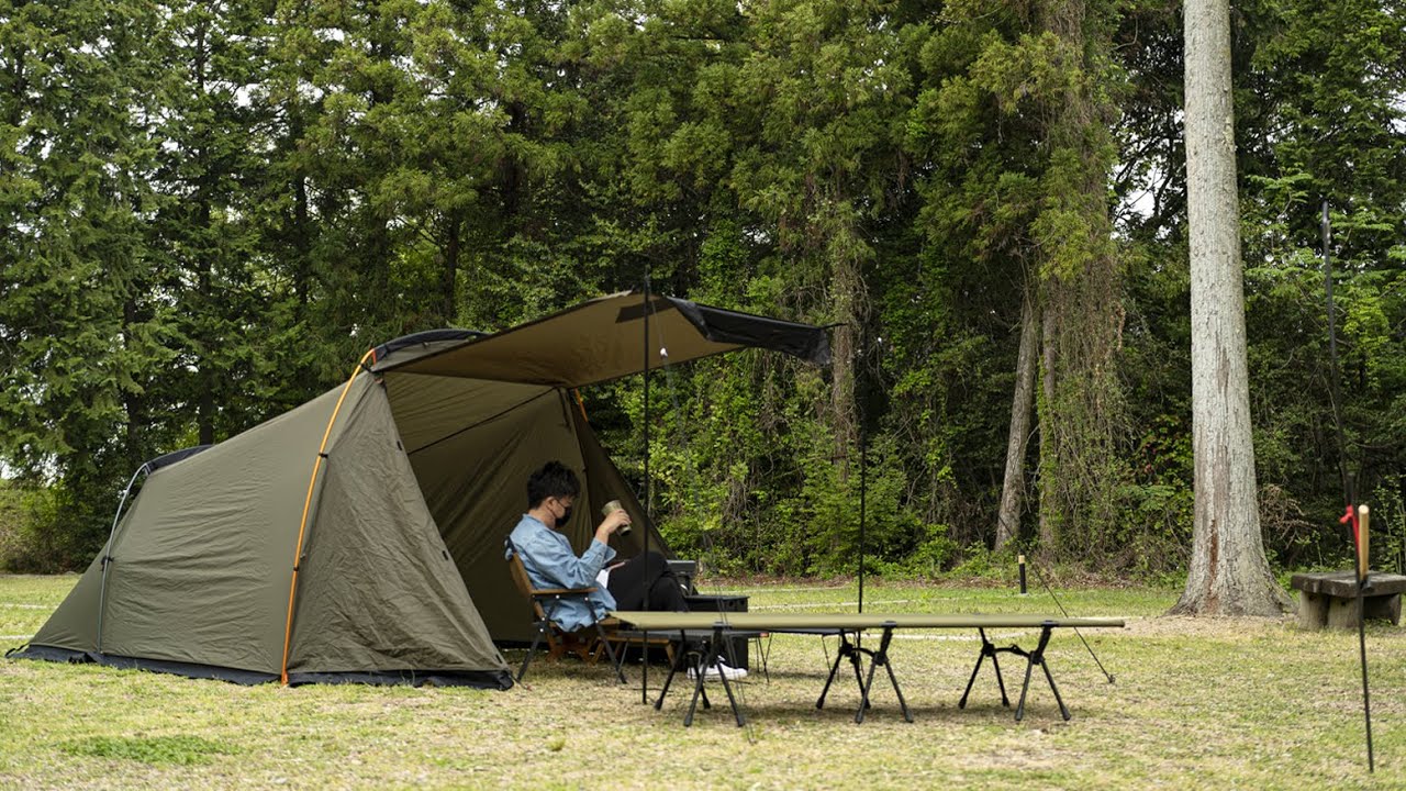 Fresh green camp] Group camp at THE NORTH FACE EVACARGO 4! - YouTube