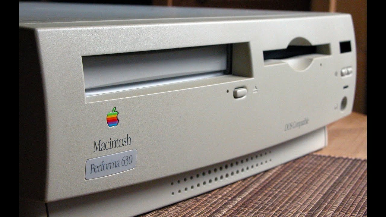 MacOS 7.6.1 in Apple Macintosh Performa 630 from 1994 - YouTube