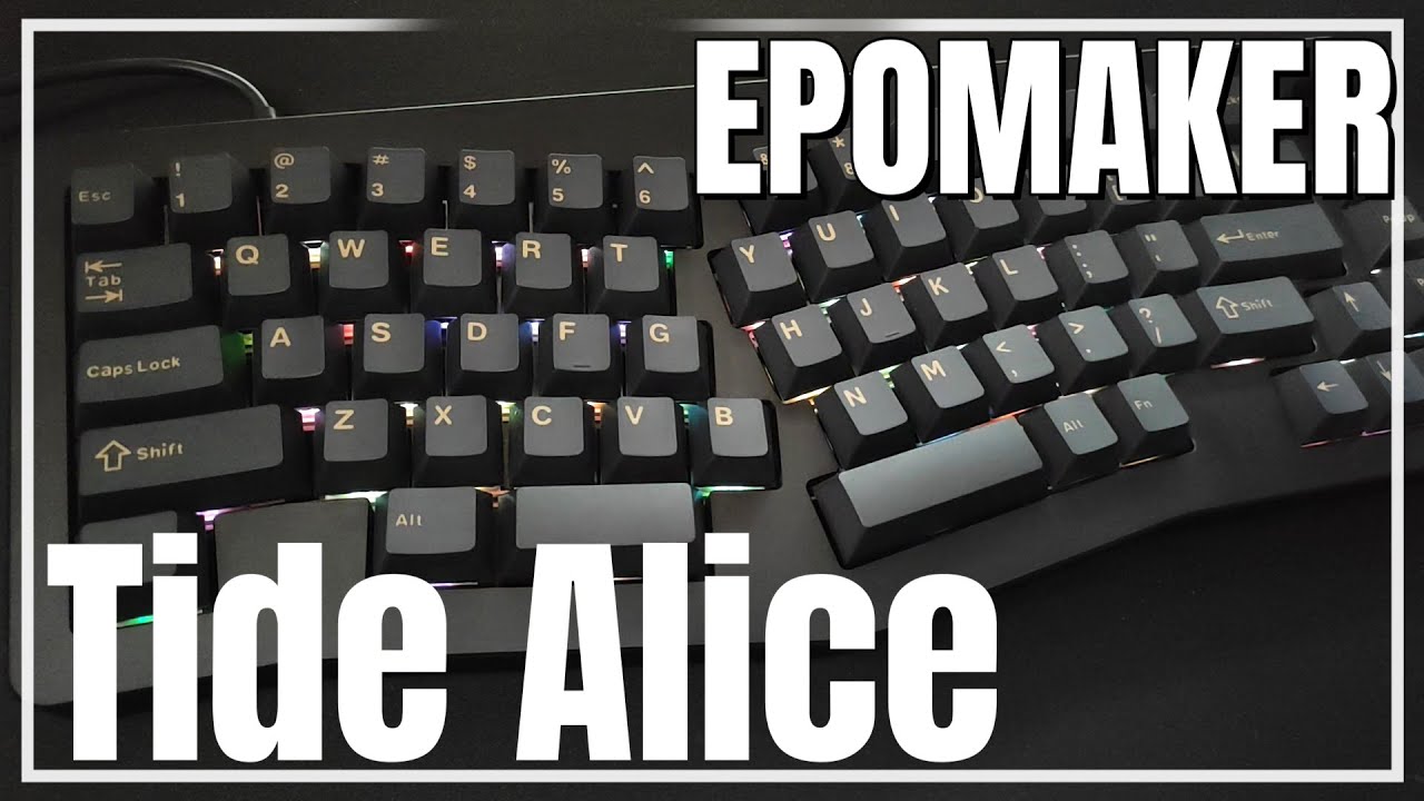 EPOMAKER Tide Alice 65% Alice layout keyboard review - YouTube
