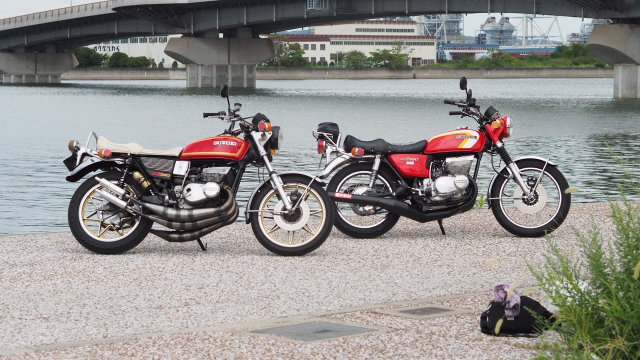 SUZUKI GT380バラチャンVS集合 どちらが速くてどの位差があるのか走っ