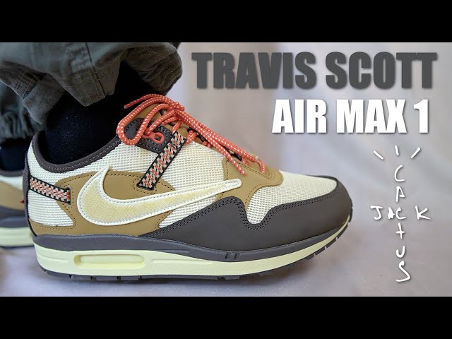 TRAVIS SCOTT NIKE AIR MAX 1 BAROQUE BROWN REVIEW & ON FEET - THE