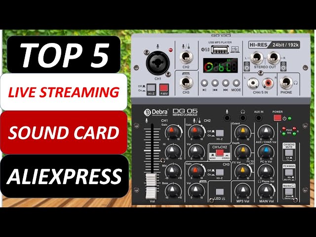 Top 5 Best Live Streaming Sound Card 2026 on AliExpress - YouTube