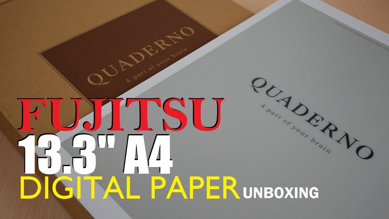 Fujitsu Quaderno A4 13.3 2nd Generation - Unboxing 2021 - YouTube