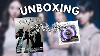 K-POP album unboxing - aespa 1st mini album SAVAGE - (P.O.S, Synk