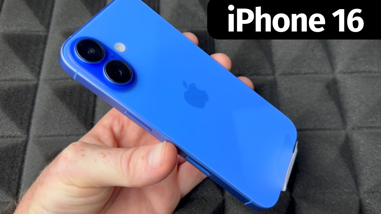 iPhone 16 - 128gb Ultramarine Unboxing - YouTube