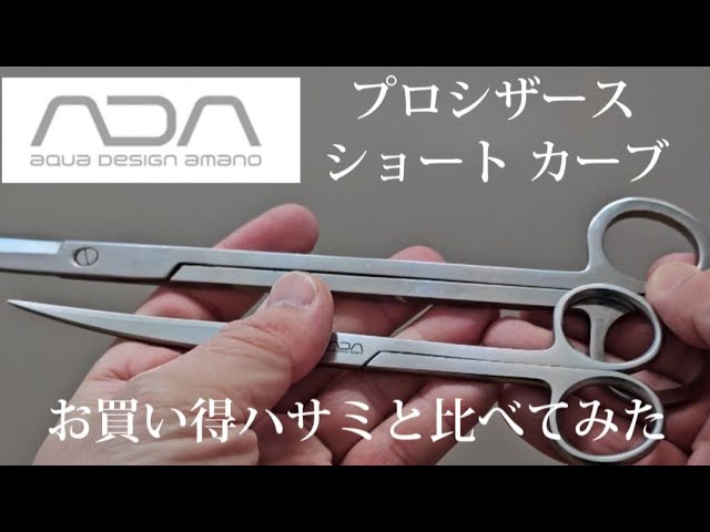 ADA プロシザースショートカーブとお買い得ハサミを比べてみた #ADA