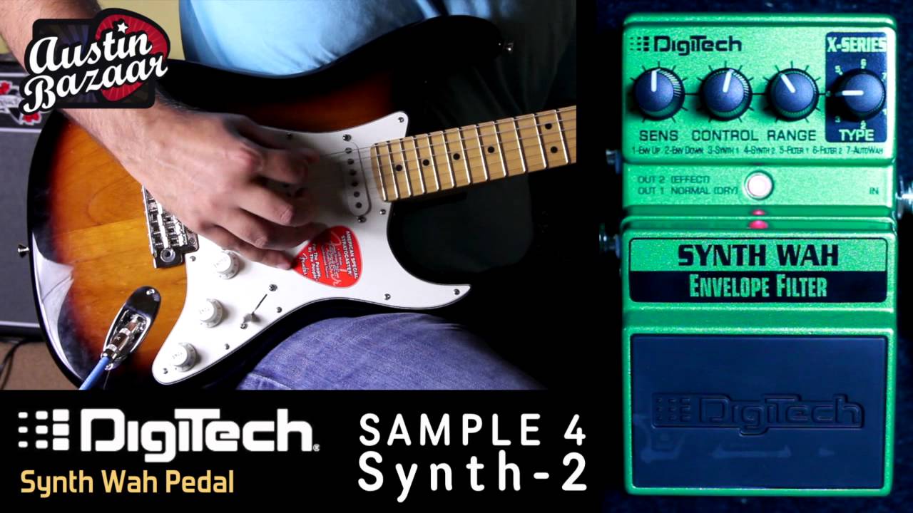 Digitech X-Series XSW SYNTH WAH Envelope Filter Pedal Demo - YouTube