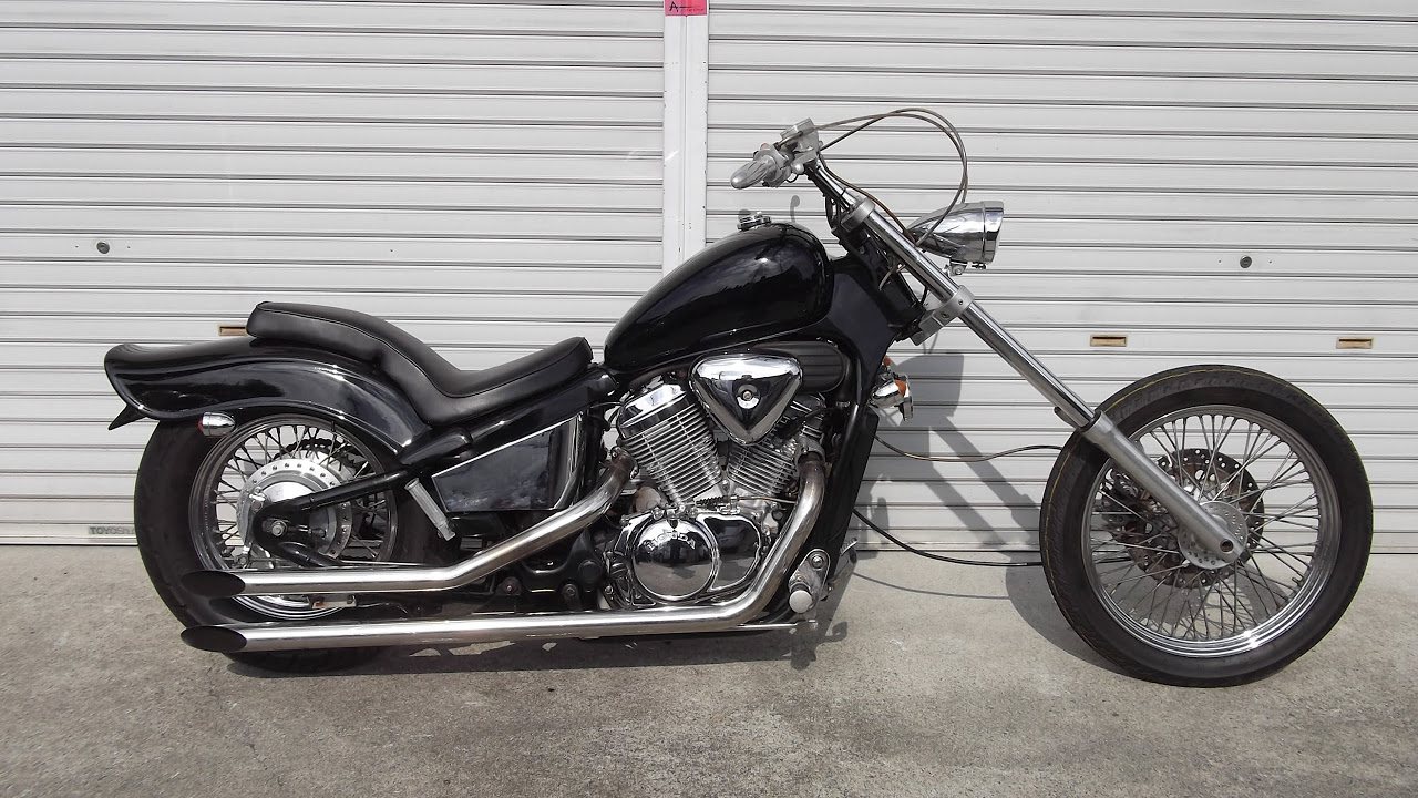 スティード400 ロングフォーク チョッパー - YouTube