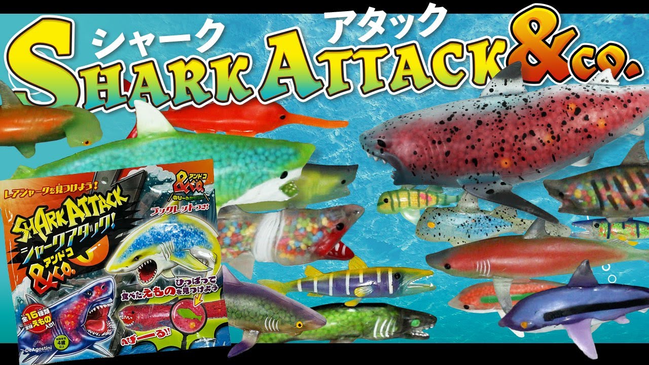スーパーレアあり！シャークアタック!&co. 全種類開封レビュー！ - YouTube