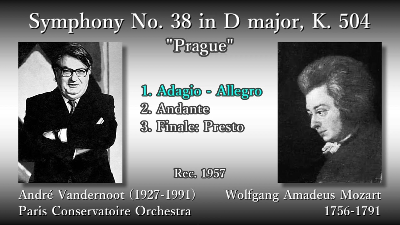 Mozart: Symphony No. 38 (Prague), Vandernoot & PCO (1957
