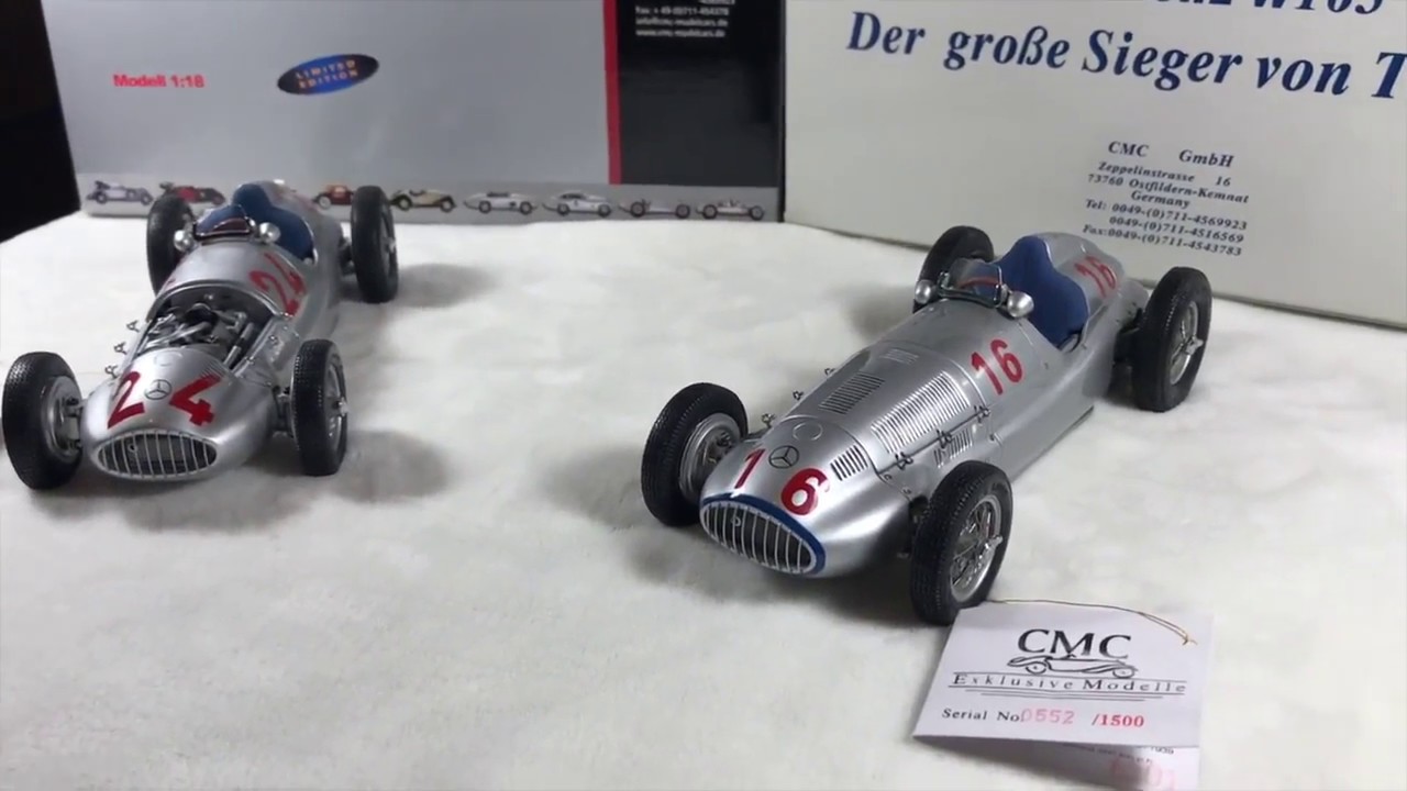 CMC Mercedes-Benz W165 Numbers 16 and 24 1:18 Scale models review