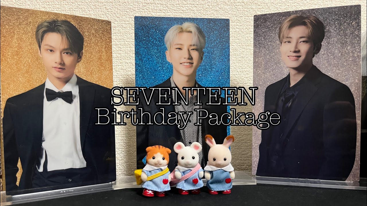 SEVENTEEN Birthday Package Jun &Hoshi &Wonwoo 開封動画 - YouTube