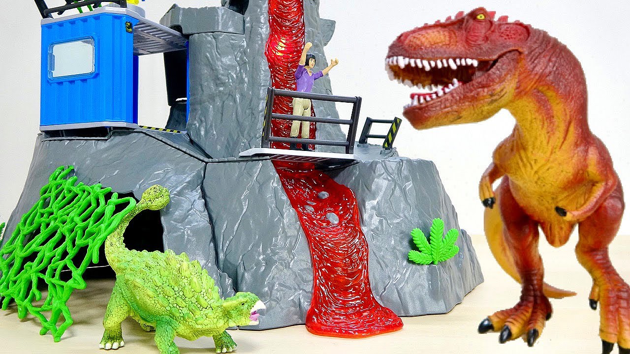 Schleich Dinosaur Series 42564 Volcano Explosion! Dyno Adventure