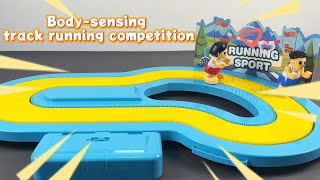 ASMR Toy Unboxing Two-person interactive motion-sensing track