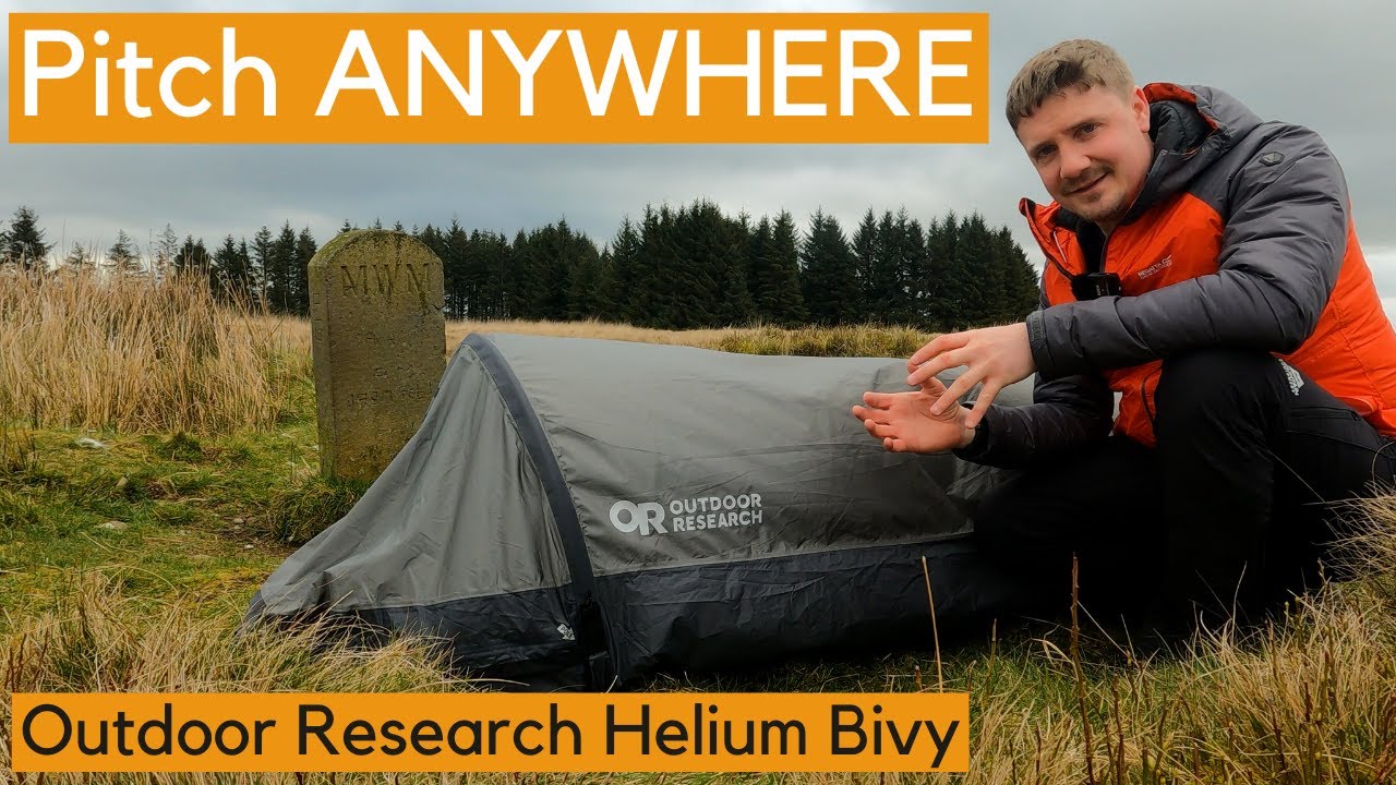 Pitch ANYWHERE! Outdoor Research Helium Bivy - YouTube