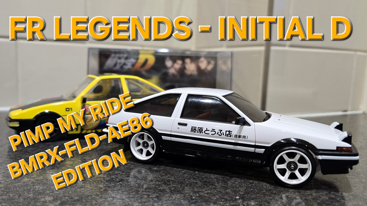 Transforming the BMRX-FLD-AE86 FR Legends to Mini-Z INITIAL-D