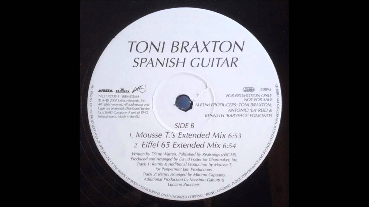 Toni Braxton - Spanish Guitar (Mousse T 's Extended Mix) 12