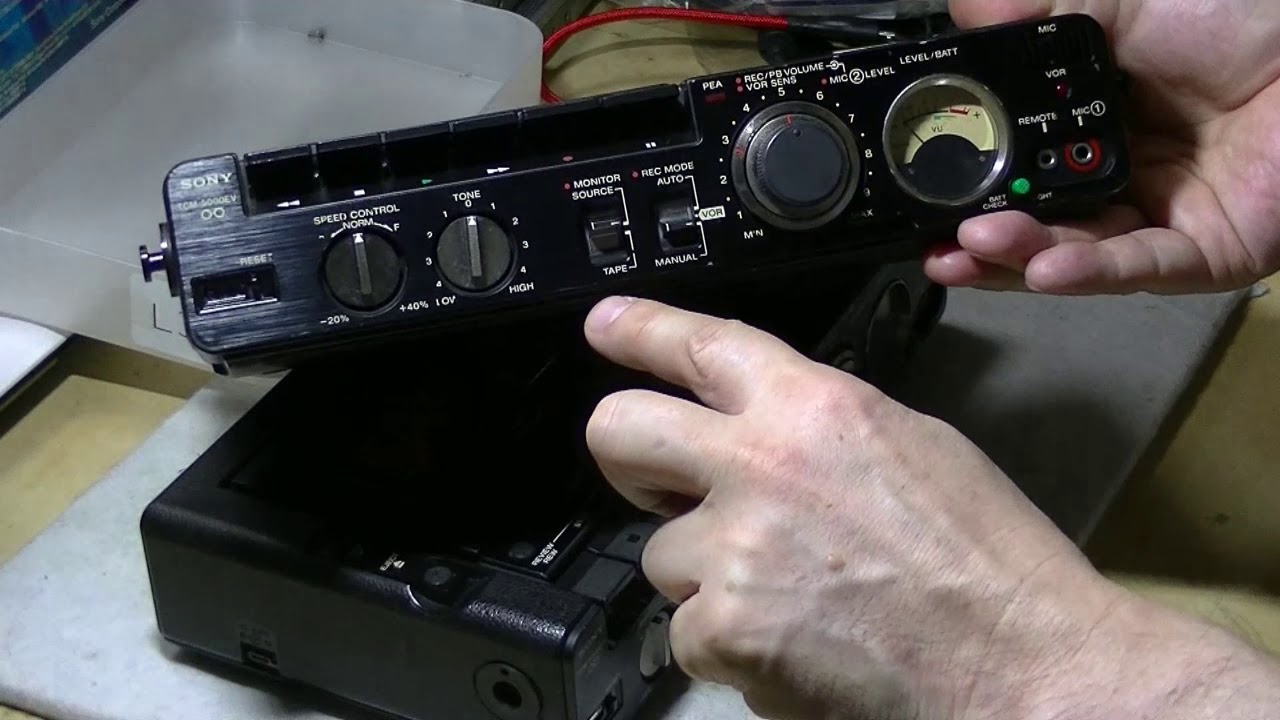 SONY TCM-5000EV モニターモードの真相とUSB電源化 - YouTube