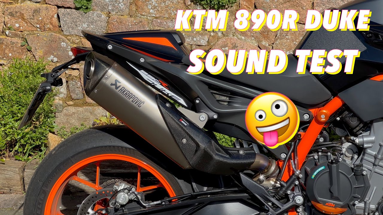 Akrapovic slip-on for the Ktm 890R Duke, how does it sound? - YouTube