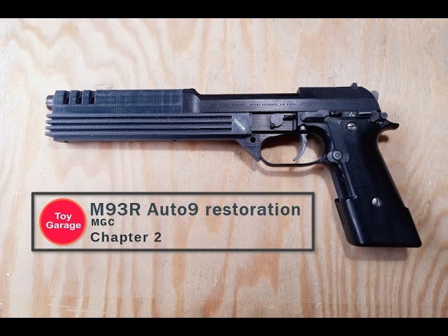 Vintage MGC M93R Auto-9 Airsoft Replica Restoration using 3D
