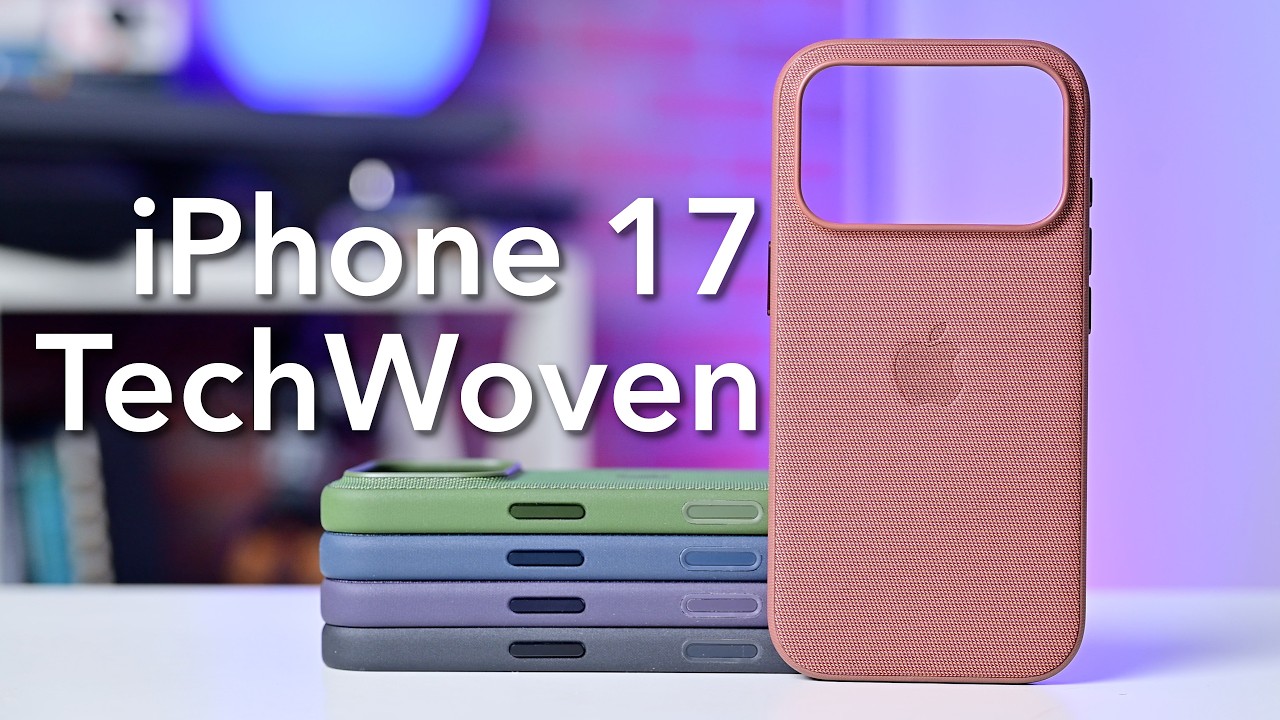 Hands On: Apple's TechWoven Cases for iPhone 17 Pro! - YouTube