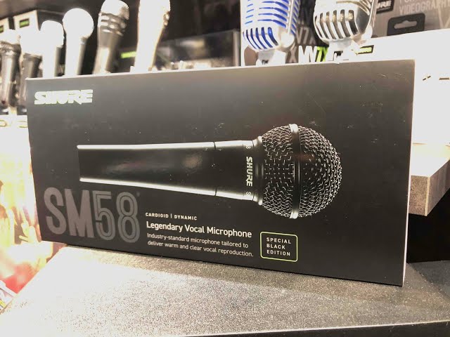 限定！SHURE SM58 SPECIAL BLACK EDITION登場！！【MARKS】 - YouTube