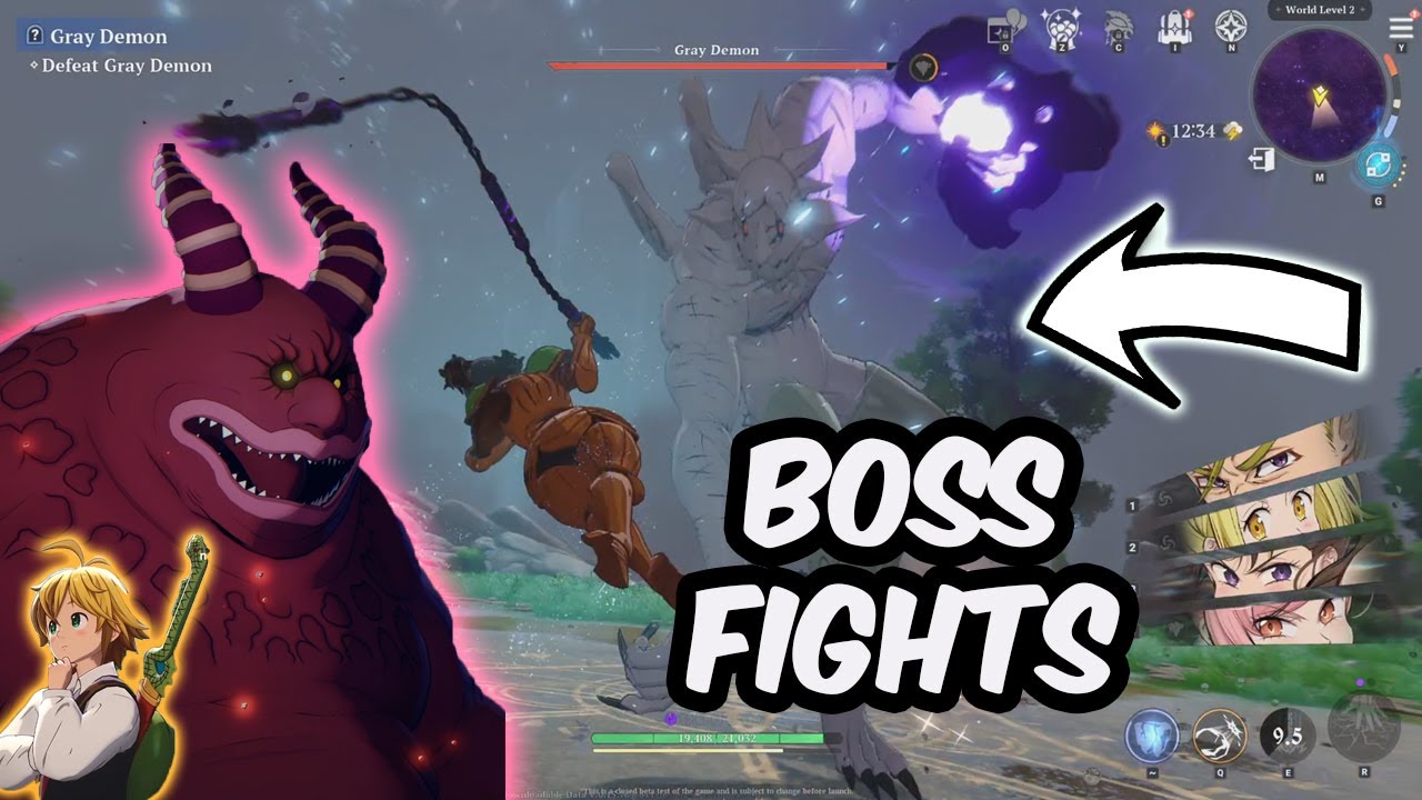 Grey Demon & Red Demon Boss Fights - GRAND CROSS FARMING PTSD