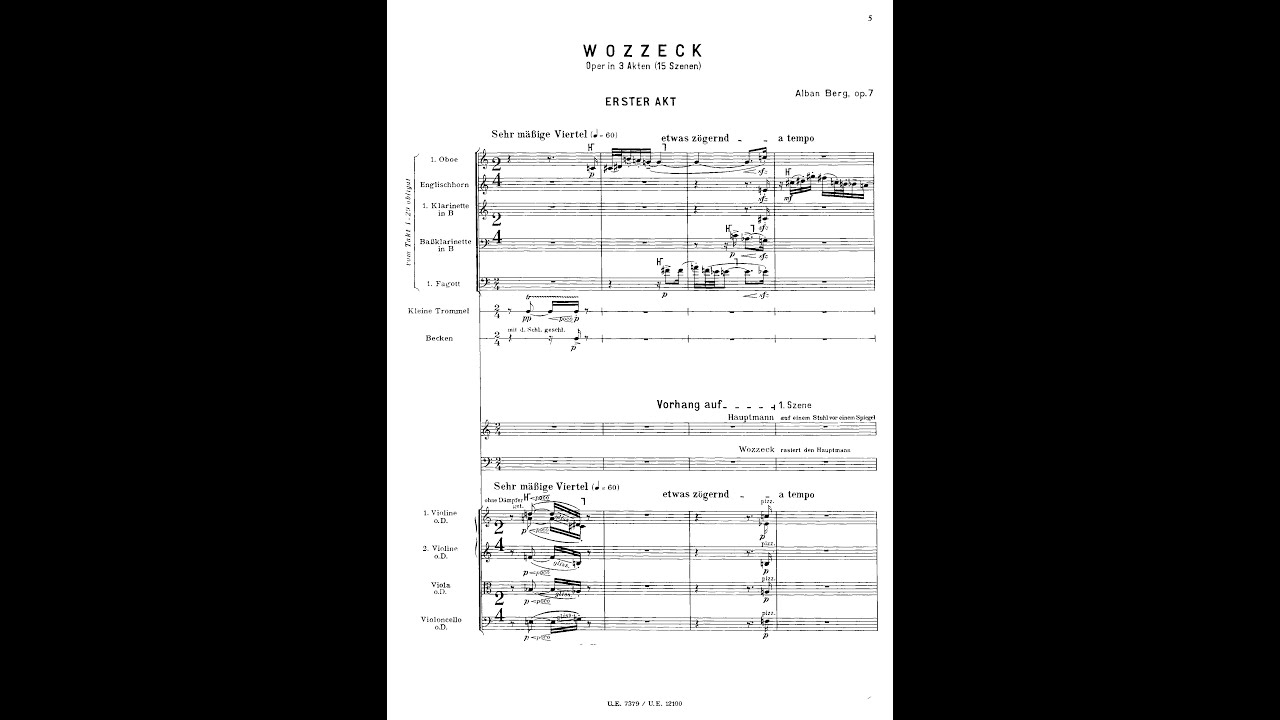 Alban Berg - Wozzeck (Audio + Full Score) - YouTube
