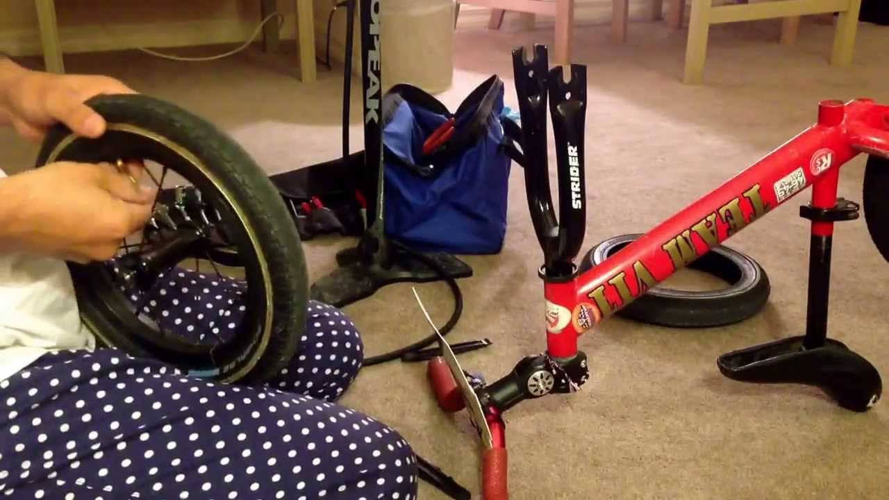 ストライダーのタイヤ交換 - YouTube