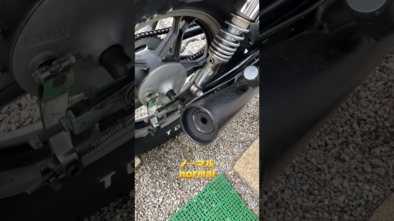 shorts #GN125 マフラー穴あけ加工で吸い込むようにしてみた！！ gn125