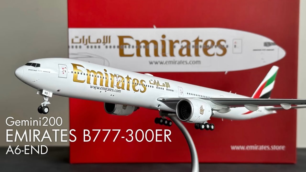 Emirates B777-300ER by Gemini200 / Unboxing & Review / A6-END