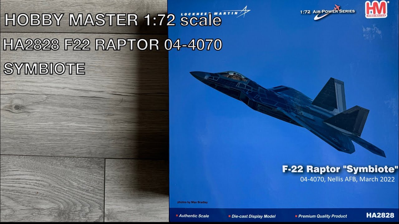 Hand collectibles Hobby master HA2828 F22 Raptor 1:72 scale