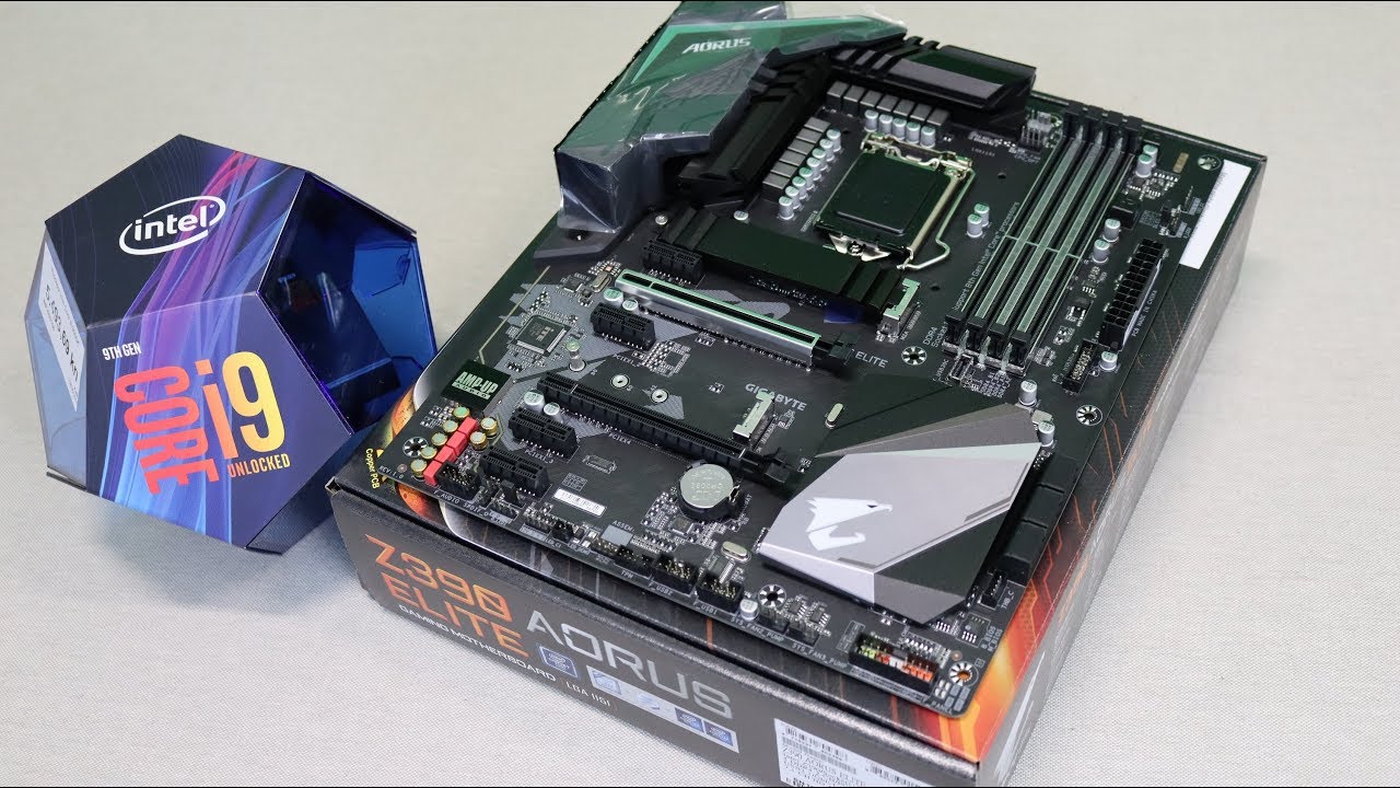 Gigabyte Z390 AORUS Elite + Intel Core i9-9900k - YouTube