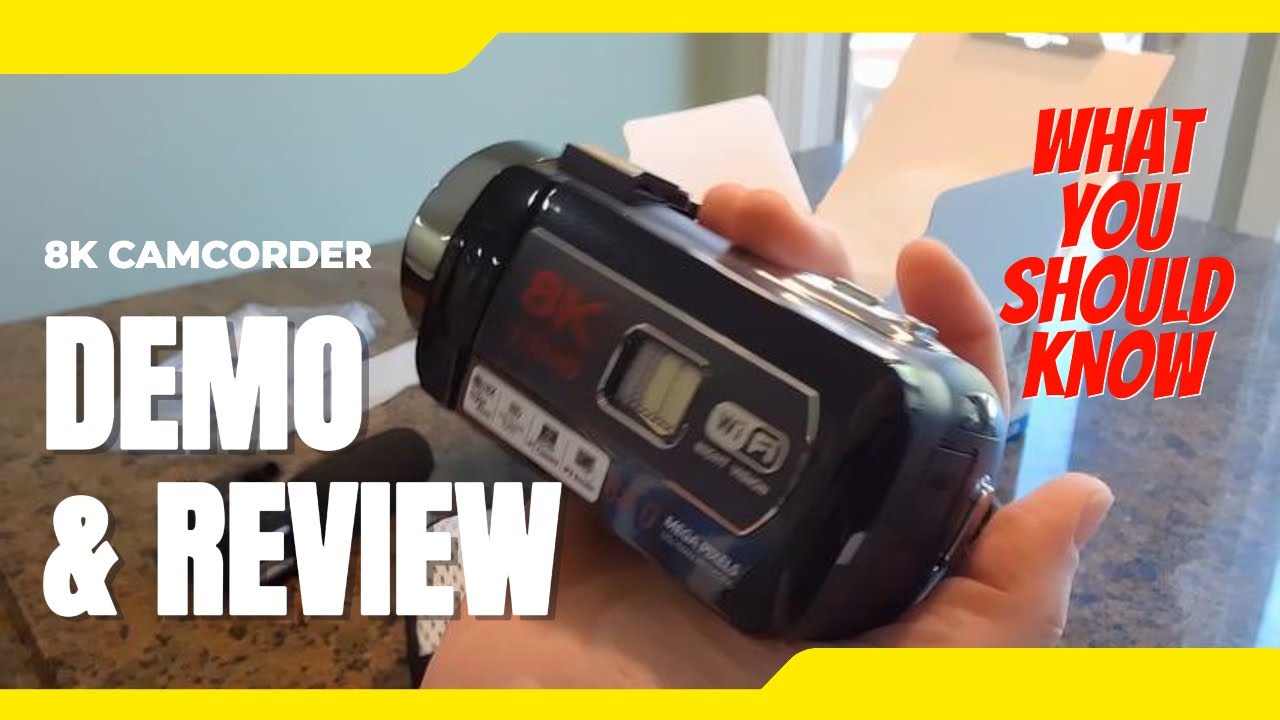 8K 64MP Camcorder Review + Demo: Capture Every Moment in Stunning