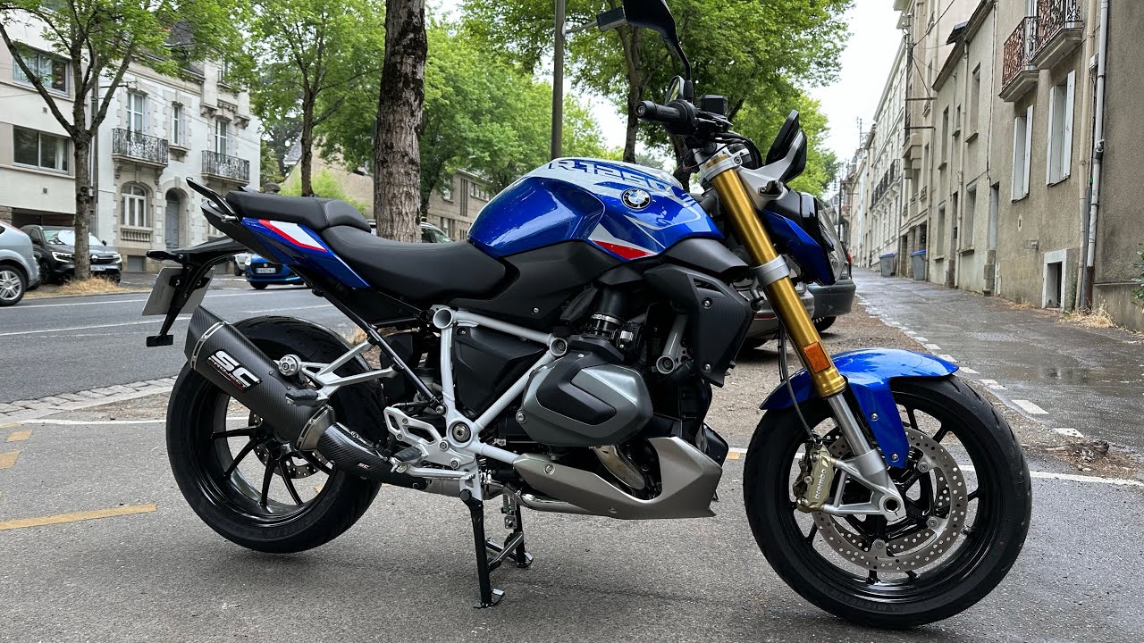 BMW R1250R 2023 : SC Project SC1-R exhaust unboxing - YouTube