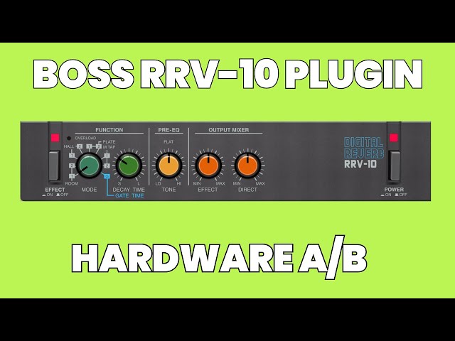 BOSS RRV-10 Plugin vs. Hardware | Does it sound the same? - YouTube