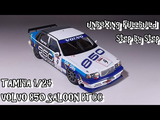 unboxing fullbuild TAMIYA 1/24 VOLVO 850 SALOON BTCC Scale Car