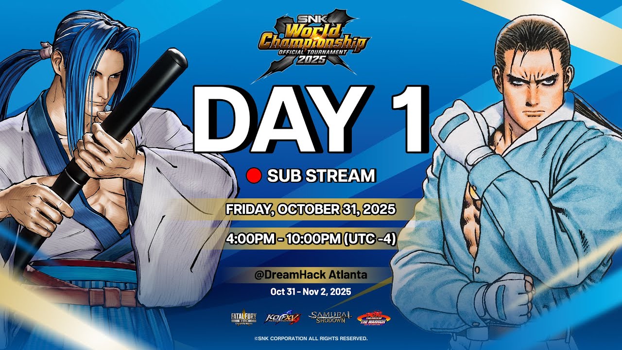 SNK World Championship 2025 - Day 1 - KOF XV, SAMURAI SHODOWN