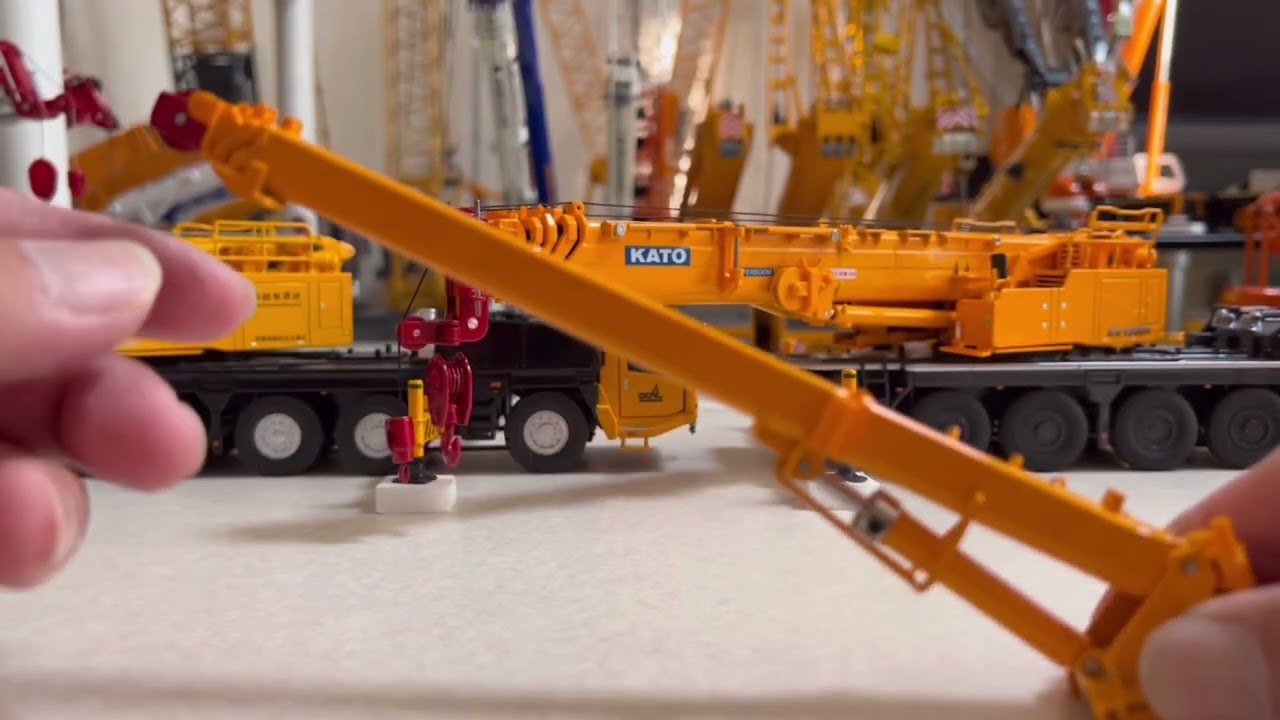 ミニチュアクレーン]1/50加藤製作所KA1300R フルオートジブ編改 - YouTube