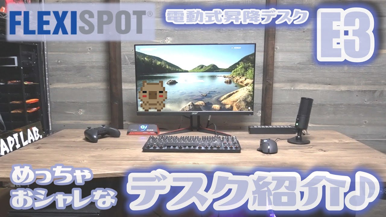 FLEXISPOT E3】電動昇降式デスクがカッコよくて使い勝手も良くて最高