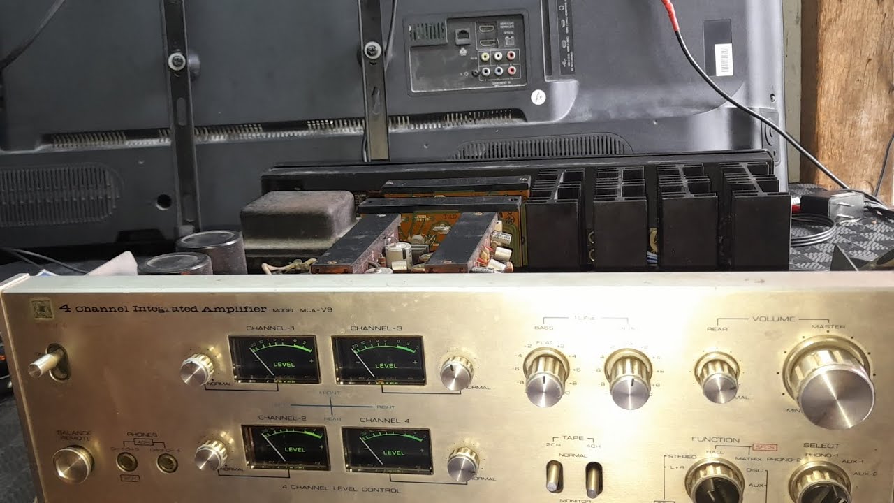 Inside the Victor MCA -V9 4channel Integrated Amplifier - YouTube