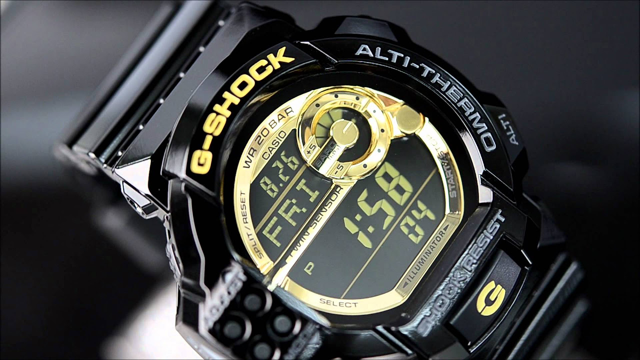G-SHOCK BLACK X GOLD ブラック×ゴールド GDF-100GB-1JF - YouTube